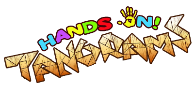 Hands On! Tangrams title screen for Nintendo DS